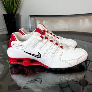 Nike Shox NZ University Red White Sneakers Shoes Mens 12